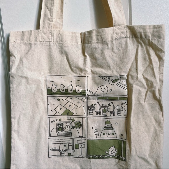 Hand Crafted Handbags - School House Bear Comic Totebag